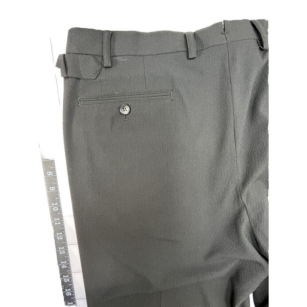 Murano Alex Fit Dress Pants Mens Sz 36x32 Viscose Blend Black ClassicCore - Picture 5 of 12